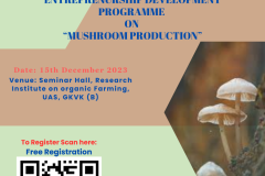 One day EDP on Mushroom Production  - 1